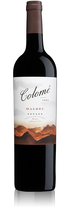 COLOME " ESTATE MALBEC 2015 ", 0.75 L., *WINESCOUT7*, ARG.- CALCHAQUI-SALTA