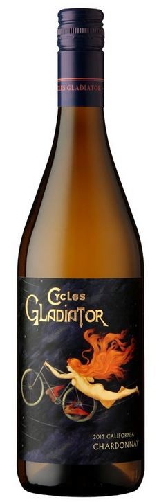 CYCLES GLADIATOR " CHARDONNAY ", 0.75 L.*WINESCOUT7*, USA-KALIFORNIEN