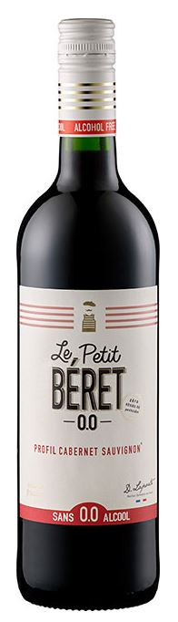 LE PETIT BERET " ROUGE CABERNET SAUVIGNON  ALKOHOLFREI ", 0.75 L.,*WINESCOUT7*, FRANKREICH-OCCITANIE