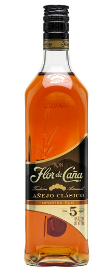 FLOR DE CANA," RUM CLASICO 5 YEARS OLD ", 0.7 L.,*WINESCOUT7*, NICARAGUA